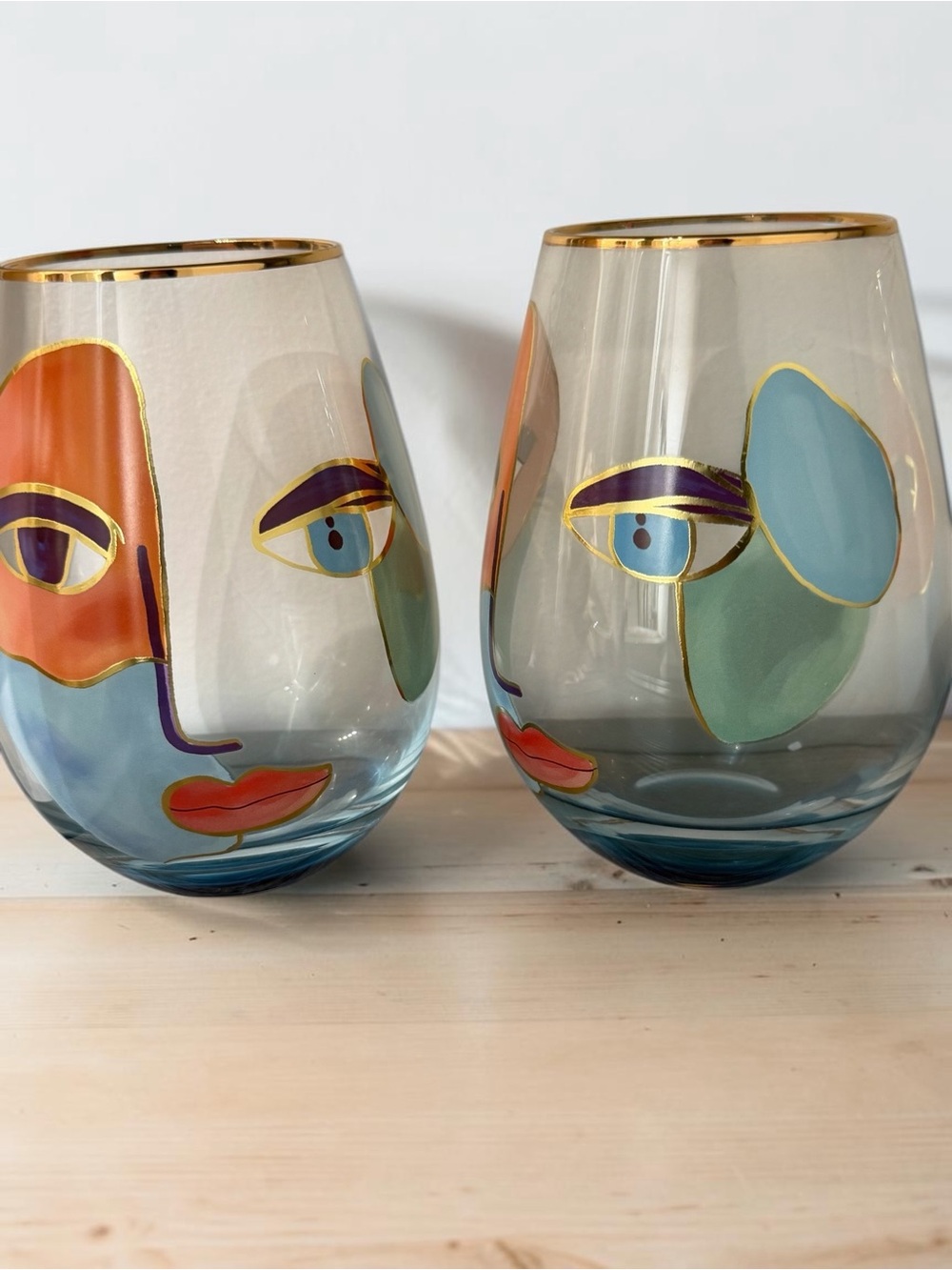 Cornet Barcelona Artistic Gaze Stemless Wine Glasses – Set of 4 - Picture 12 of 16